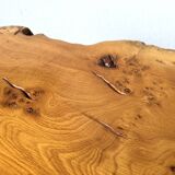 "Free-form" coffee table in solid elm.