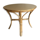 Rattan round table vintage