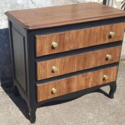 Wenge black chest of drawers