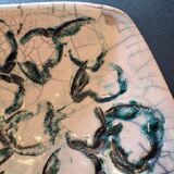 Japanese square dish in Raku