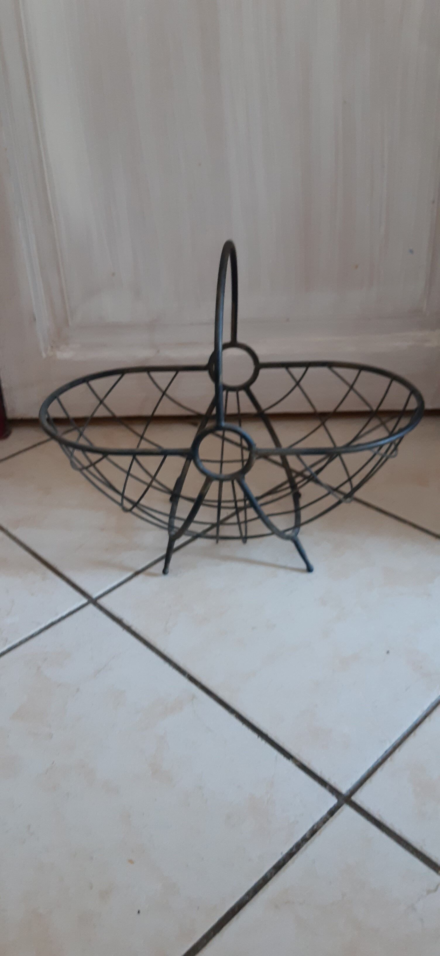 Wrought iron basket