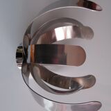 Ceiling light with 8 petals of metal - 70s
