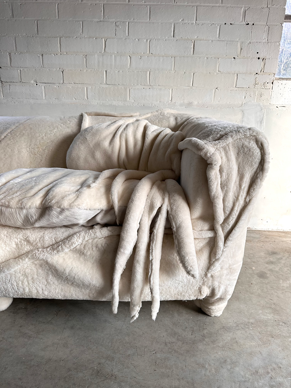 Vintage Sofa 'Octopus', upholstered by Carine Boxy, Belgium, 2024