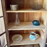 Vitrine parisienne bois brut