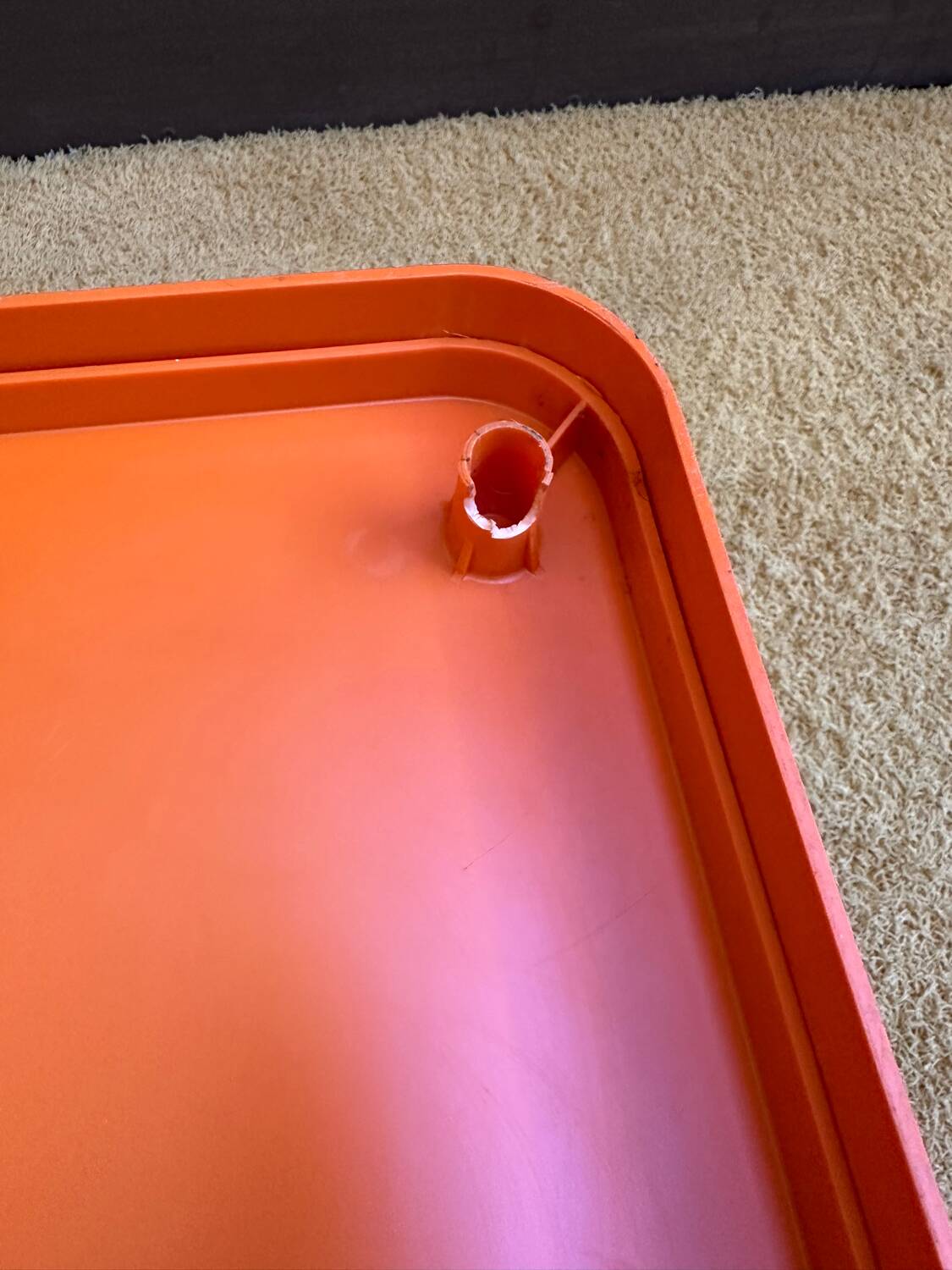 Prisunic Flair model plastic bedside table