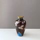 Cloisonne vase, vintage enamel vase