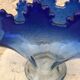 Vintage blue fan vase