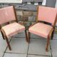 Paire de chaises de bridge