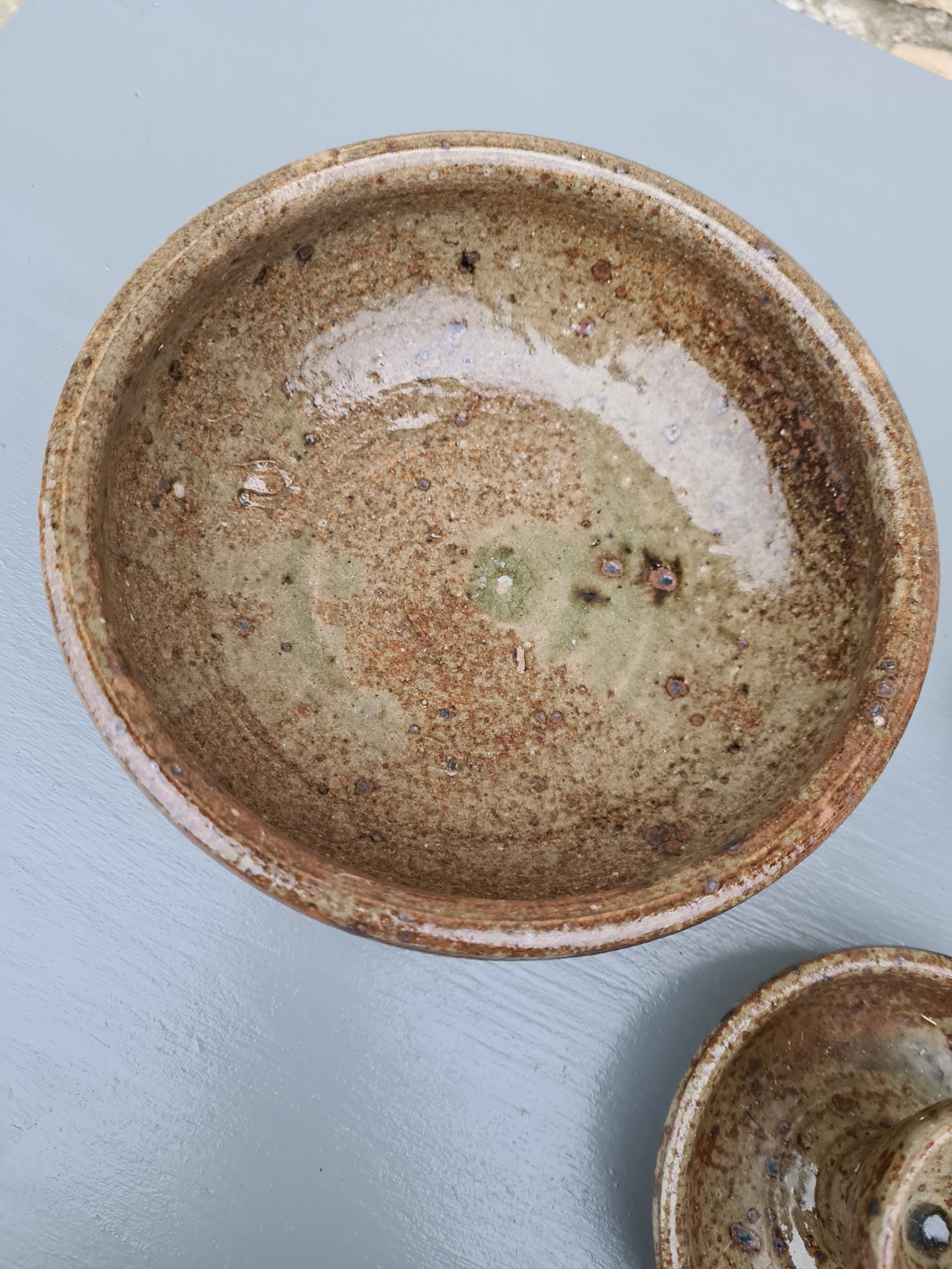 Hulls and bowl in pyrity sandstone