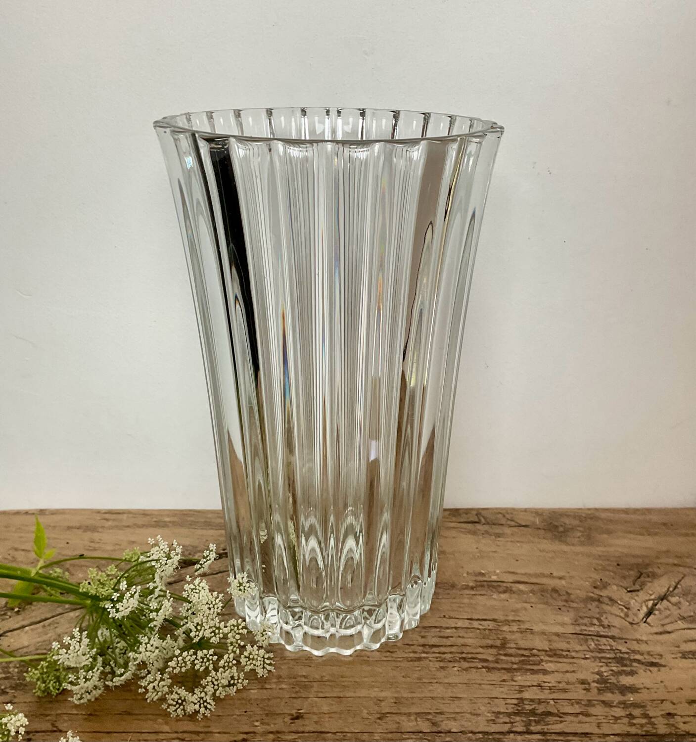 Large glass vase France
