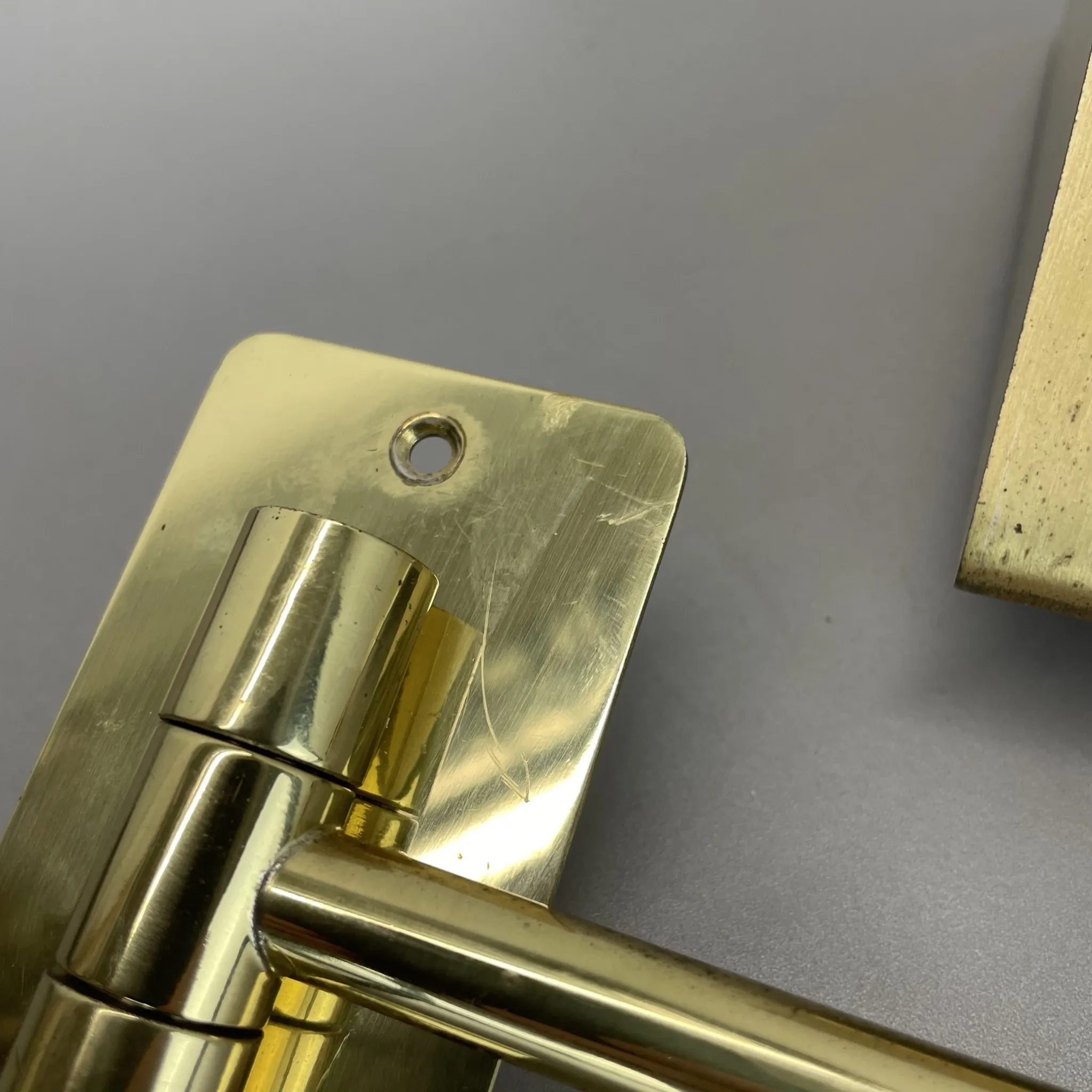 Large 69 cm Long Brass Wall Light "SWING ARM" by Florian Schulz, Germany, 1970s