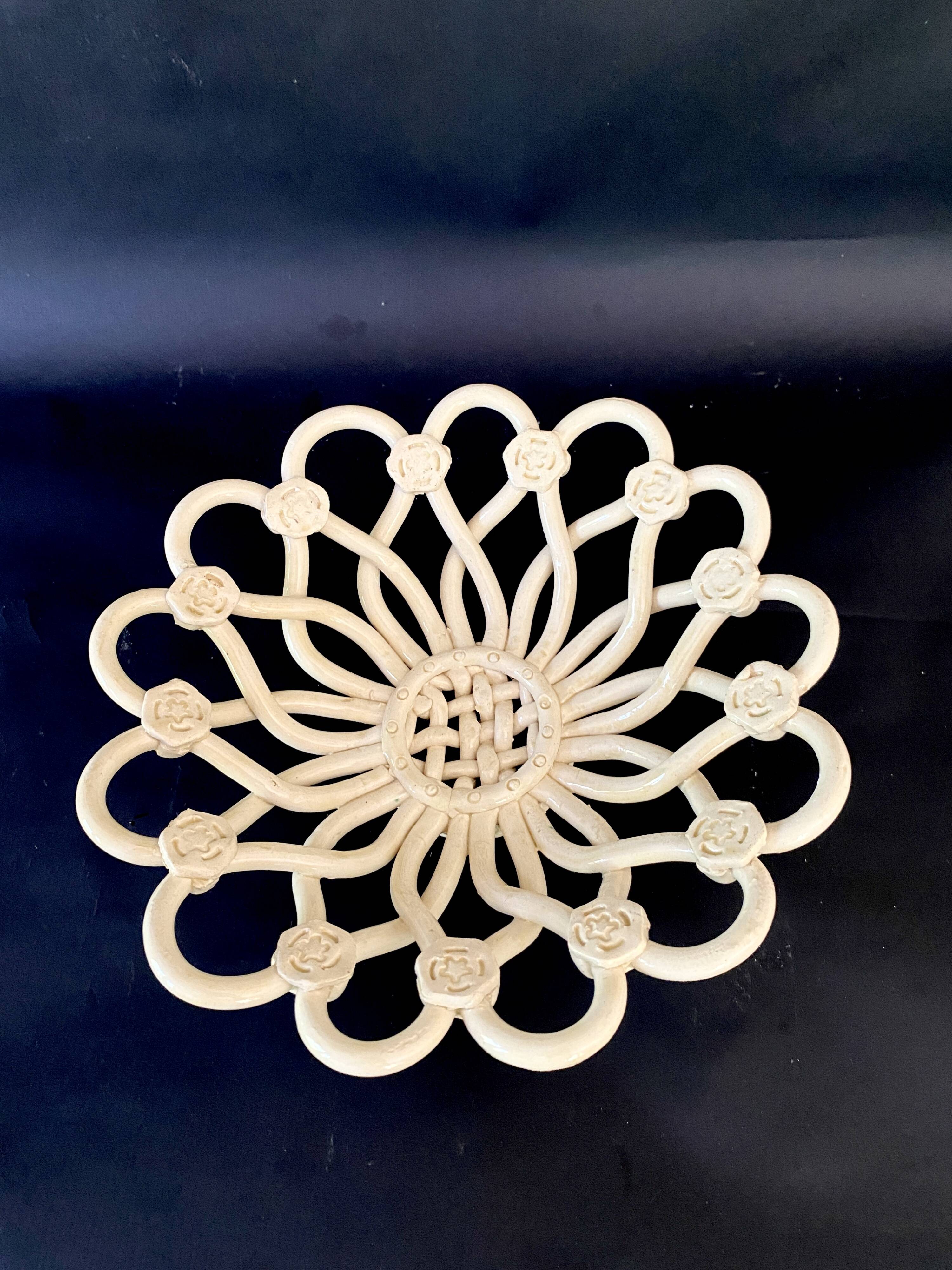 Fruit basket, ceramic, 1950s