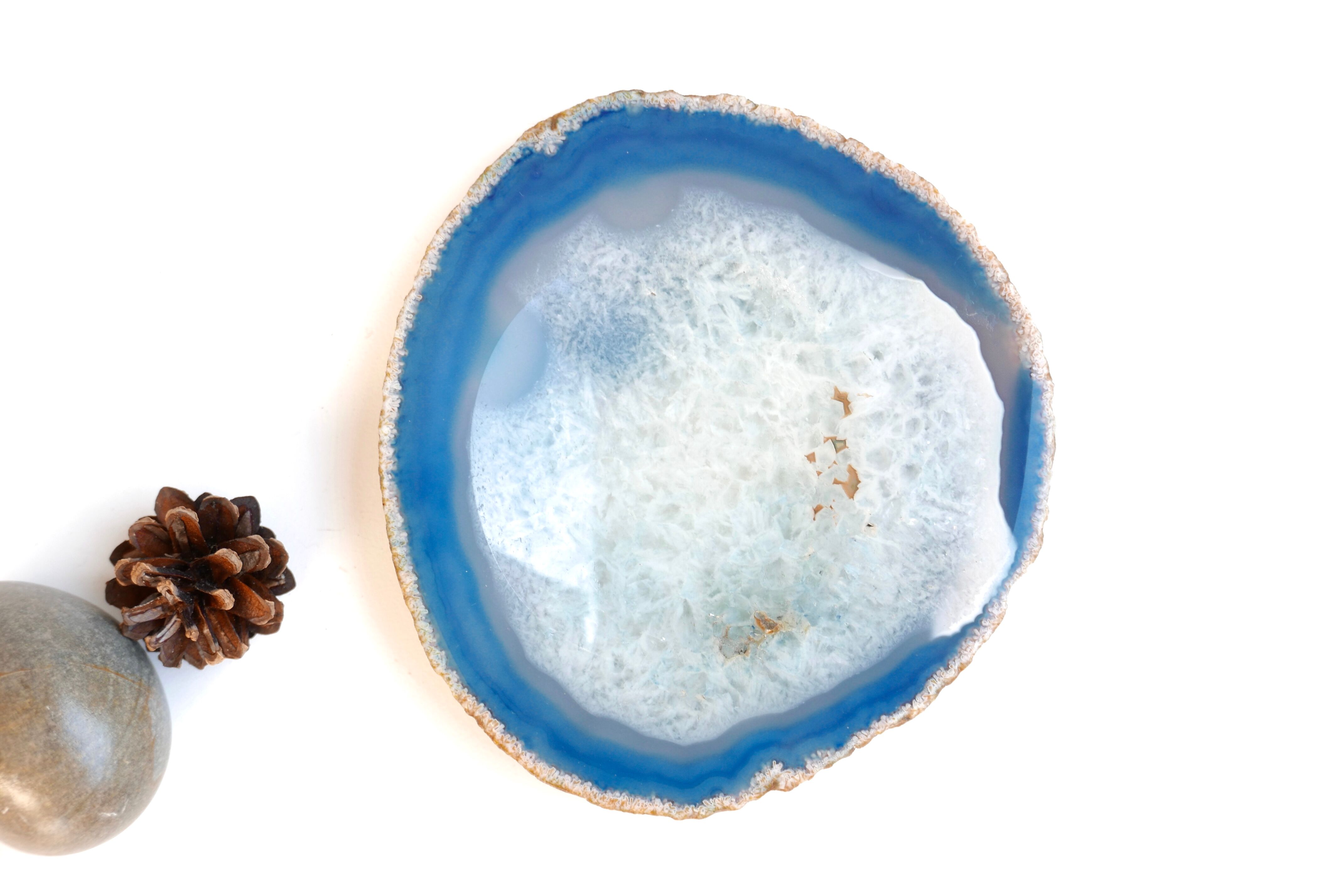 Empty Pocket blue agate cup, early 1970s