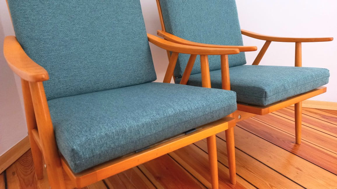 Czechoslovakian Armchairs from TON, 1960s, Set of 2