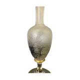 Soliflore Vase with Autumn Decoration In Grisaille circa 1900