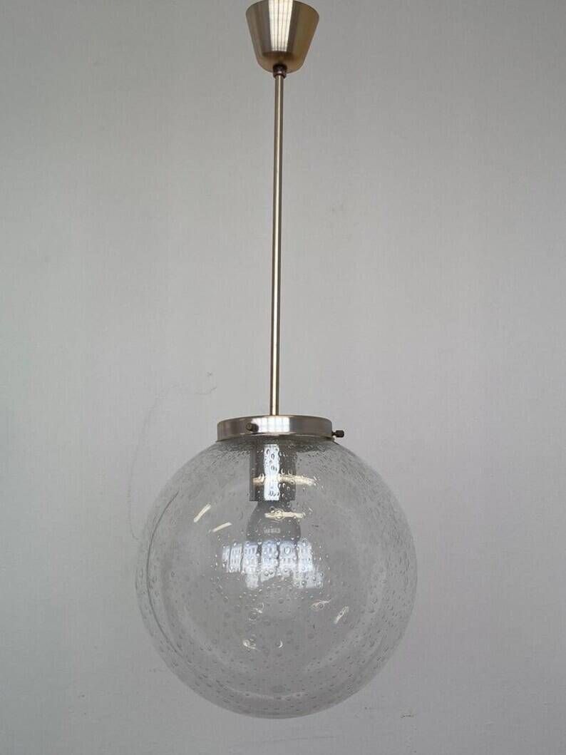 Pair of Design mid century art Glass pendants - Czechoslovakia, 1970s