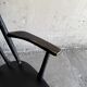 Black solid wood Scandinavian Windsor rocking chair — tall spindle back, mid-20th century