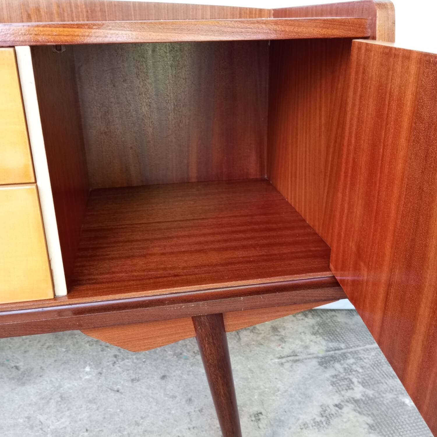 Vintage sideboard with two doors and two drawers