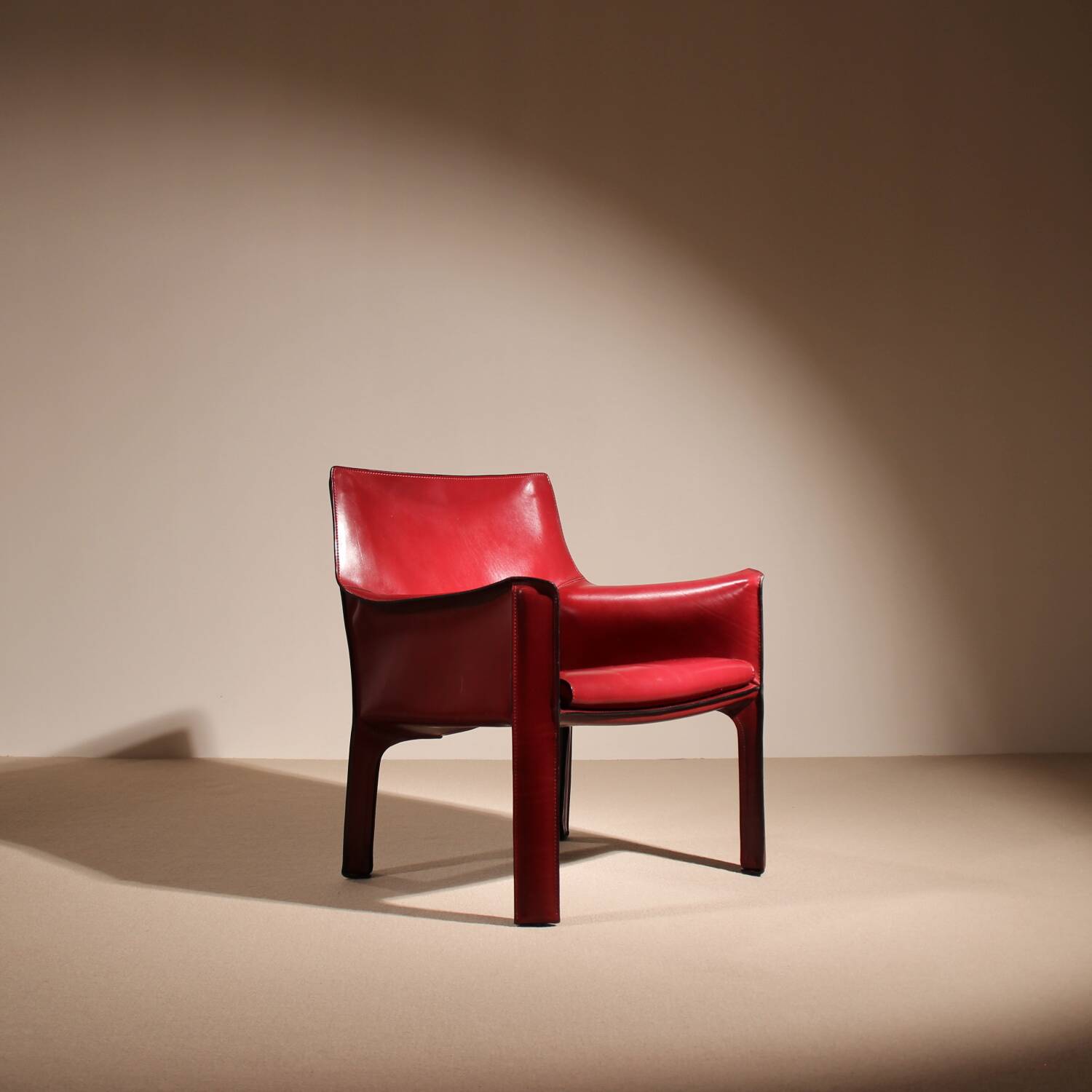 Fauteuil en cuir 'CAB 414' par Mario Bellini pour Cassina | Italie 1982