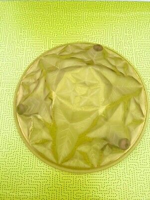 Art deco washbasin ceiling lamp, frosted glass satin