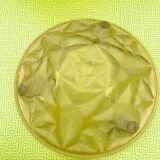 Art deco washbasin ceiling lamp, frosted glass satin