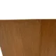 Vintage wooden planter with a minimalist, geometric design