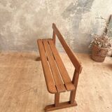 Banc école en chêne