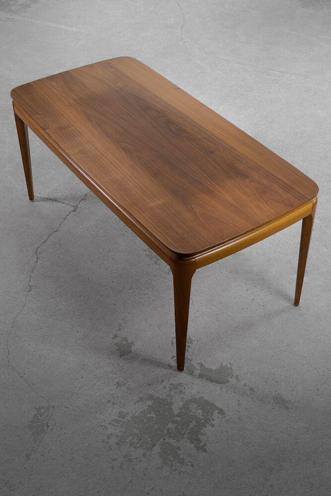 Low cherry wood coffee table, 1950s