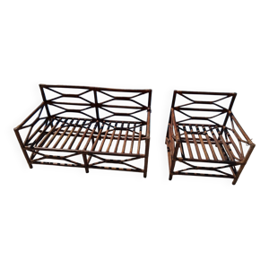 Ensemble salon de jardin - bois