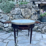 Mahogany hot water bottle table