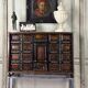 Cabinet in blackened wood and blond tortoiseshell, Italy, late 17th century