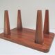Tabouret bas bois massif années 50 / 60