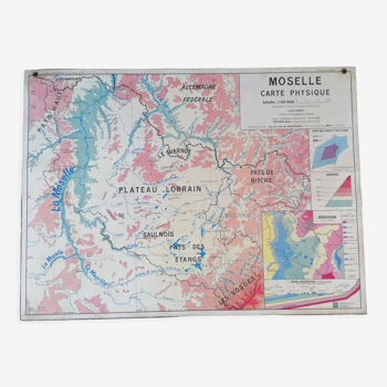 Old MDI Moselle-France map