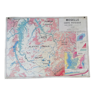 Old MDI Moselle-France map