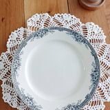 Mounted plate, Saint-Amand ironstone compote dish, Lucy