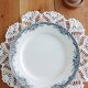 Assiette montée, compotier terre de fer Saint-Amand, Lucy