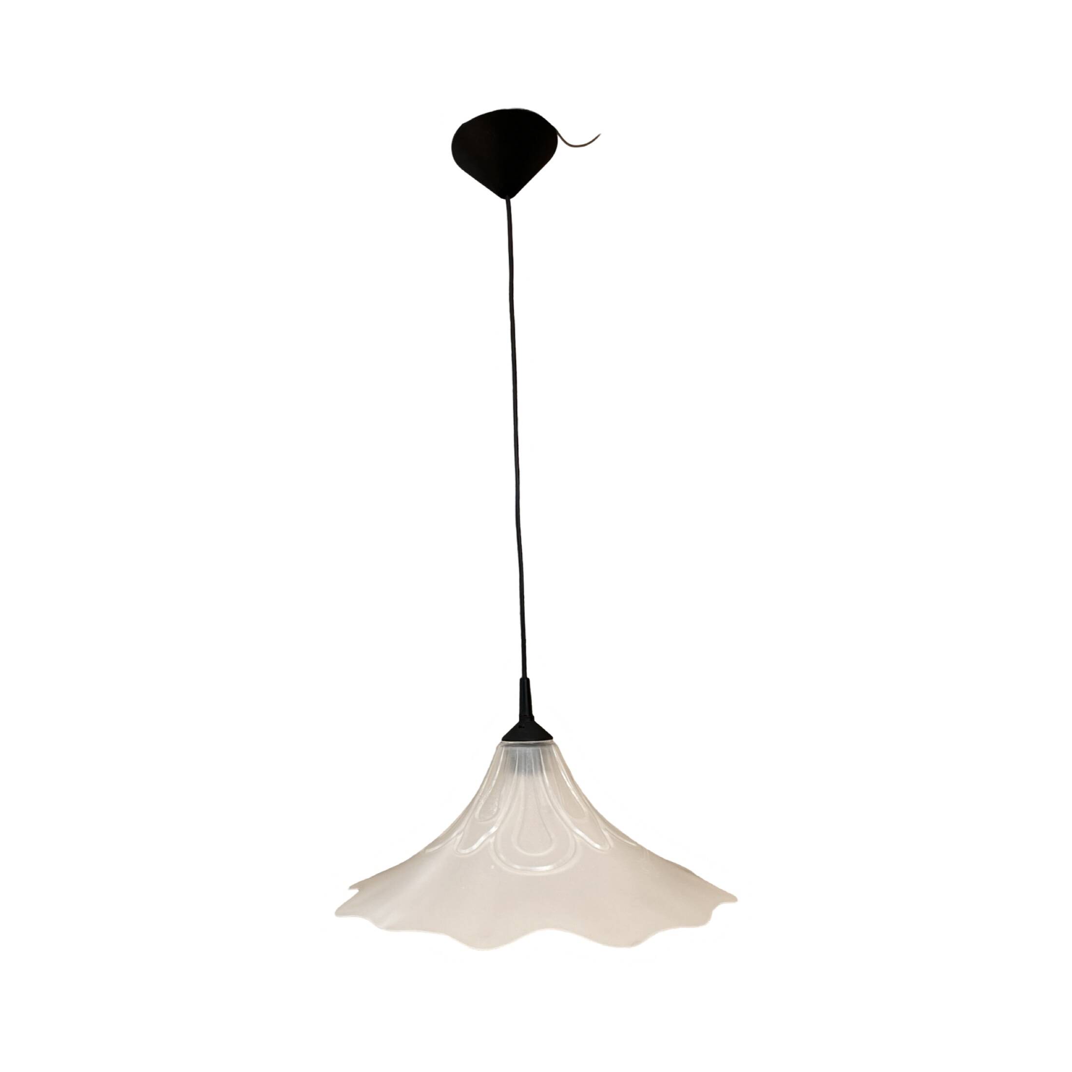 Flower shape hanging lamp, Narva Leuchen, Germany, 1970s.