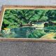 Clody.F 1974 oil painting on canvas forest landscape 110x75