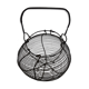 Old metal basket, egg