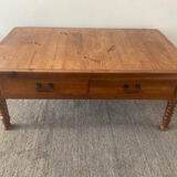 Table basse de ferme en chêne