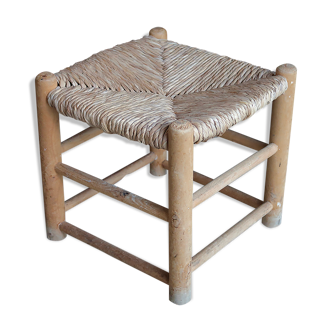 Low wooden mulched stool, 50s