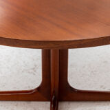 Round to oval danish dining table, Denmark, 1960’s