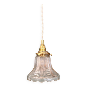 Suspension tulipe vintage - holophane