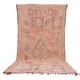 Pink Vintage Moroccan Rug 180 x 344 cm - Berber Wool Rug - Handmade Rug