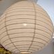 Luminaire en tissus (lin) en forme de poire