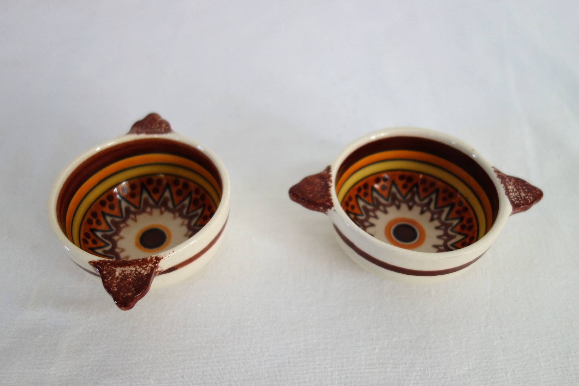 Henriot Quimper earthenware duo coffee service