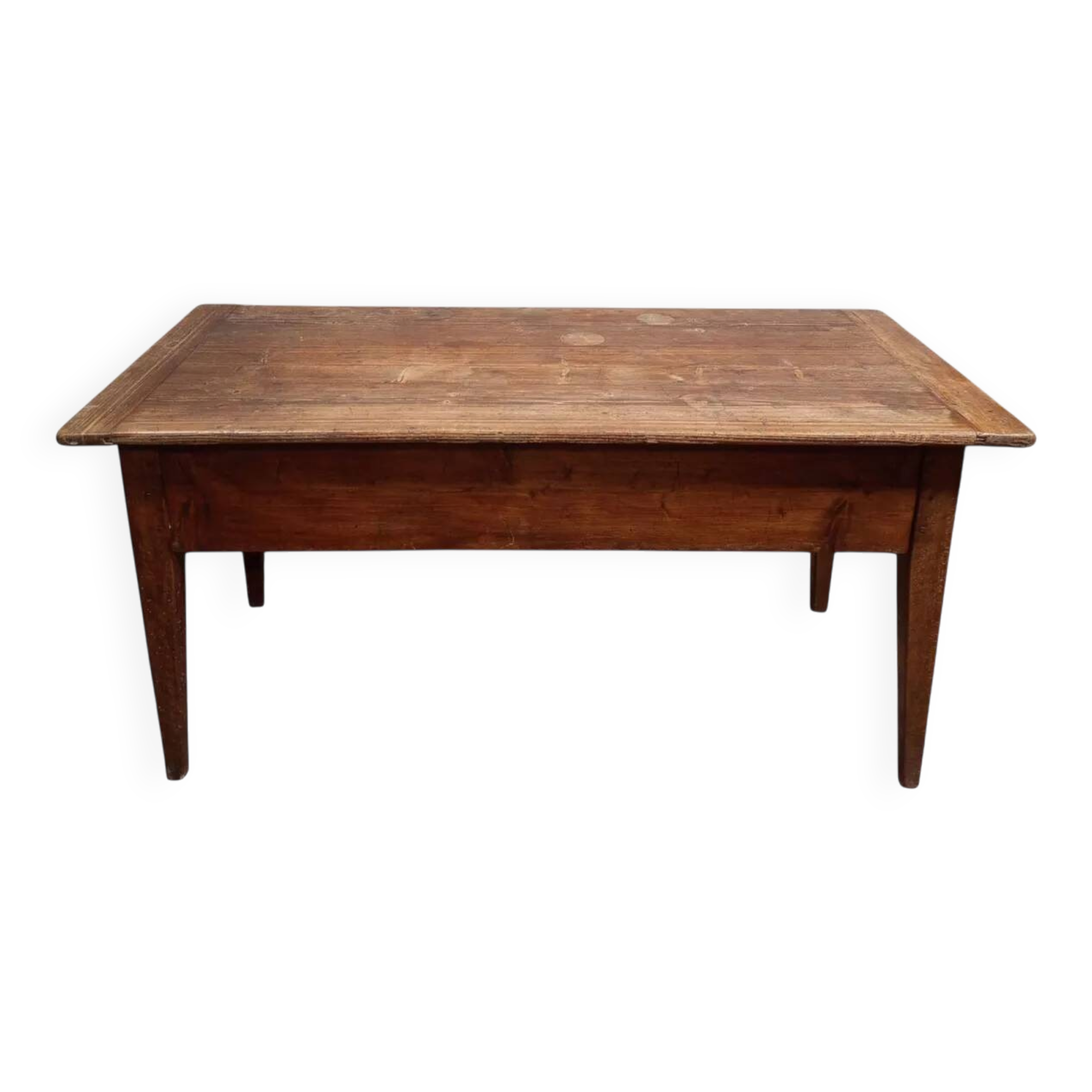 Table with a kneading trough in beech from the 19th century.