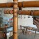 Antique wooden mirror