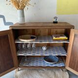 Raw wood sideboard
