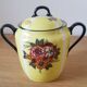 Vintage floral porcelain sugar bowl